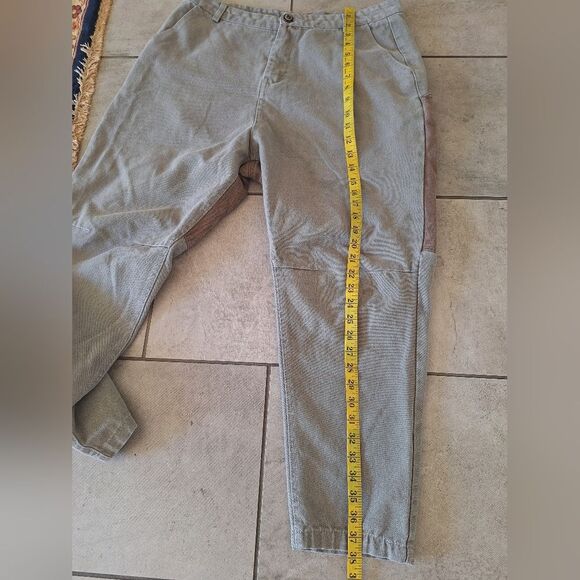 Chinism Gray Brown Linen Cotton Pant Size XXL - Picture 9 of 11